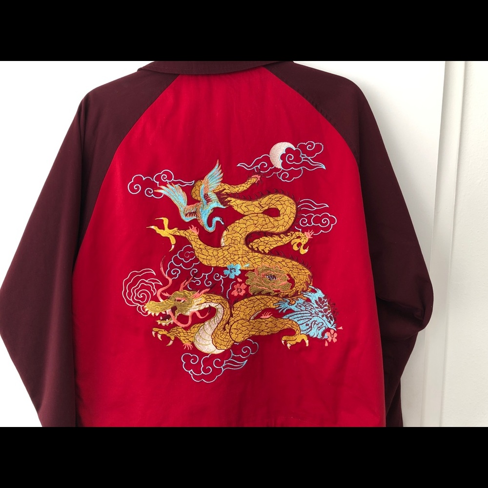 Silence+Noise size S dragon bomber jacket